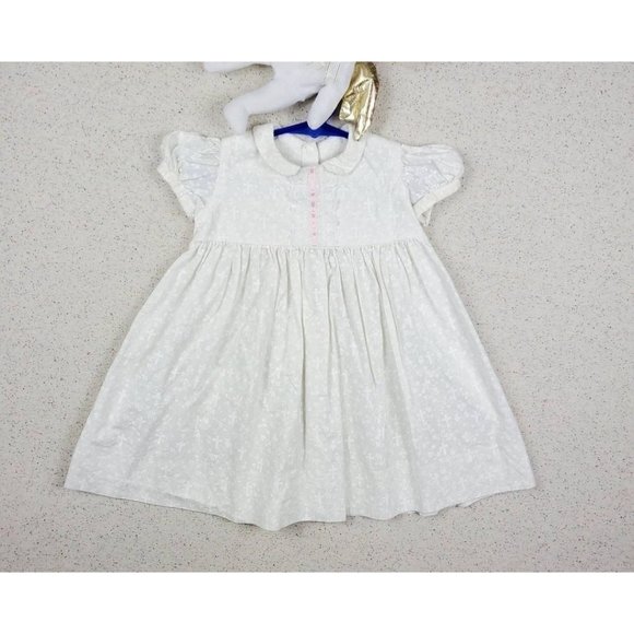 Vintage White Crosses Dress 3t - Picture 2 of 5